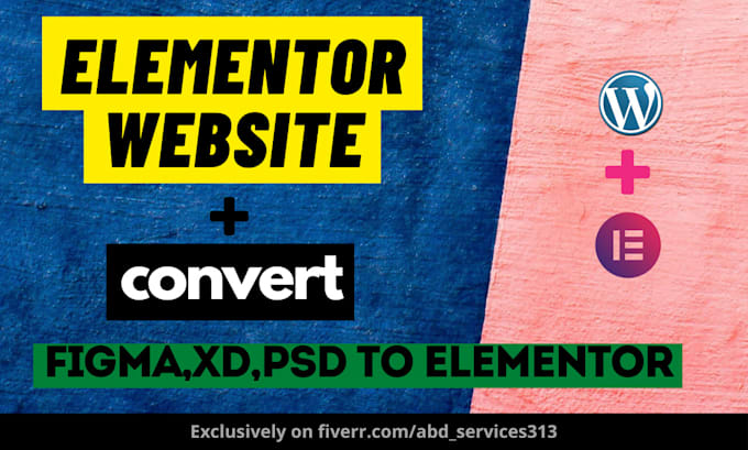 elementor expert for elementor website creation, PSD,xd,figma to elementor clone