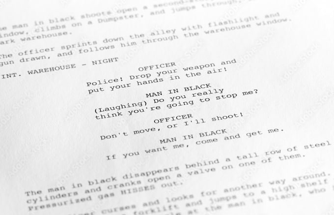 read, review, and revise your script, screen or stage play