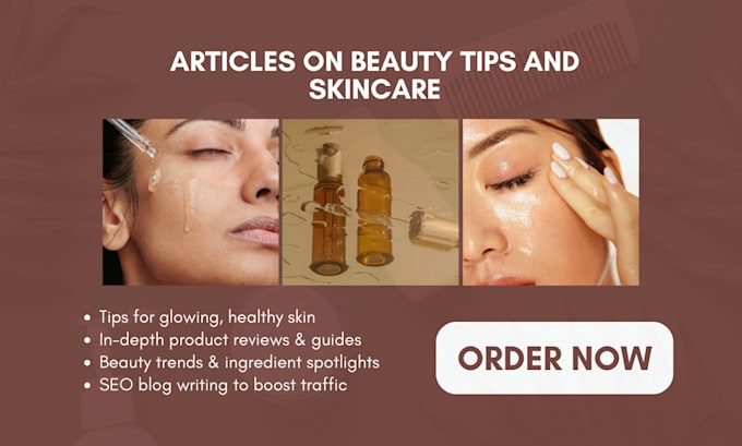 write expert skincare and beauty blogs for your brand