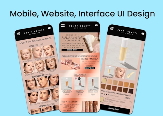 Design a modern ui ux for your app, website or system by Danleca | Fiverr