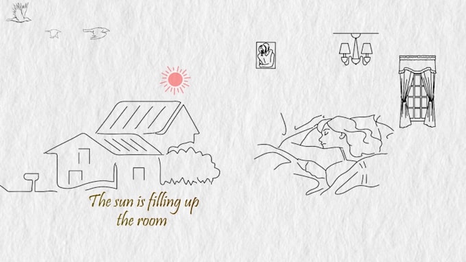 create animated hand drawn lyric video