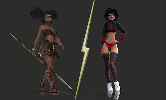 do 3d character sculpting, modeling and nft artworks
