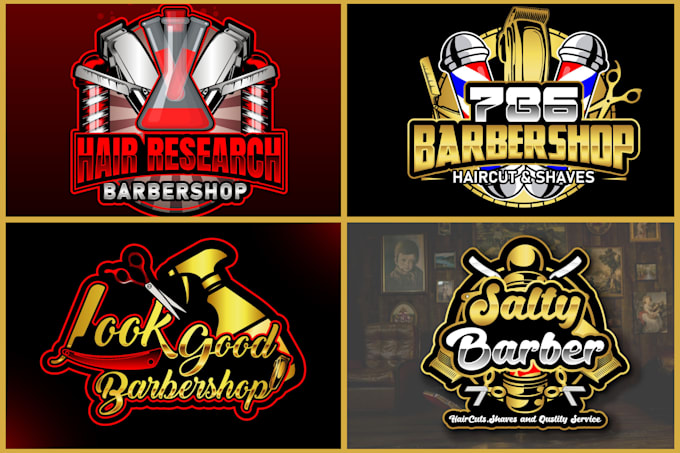 design unique barber and beauty saloon logo