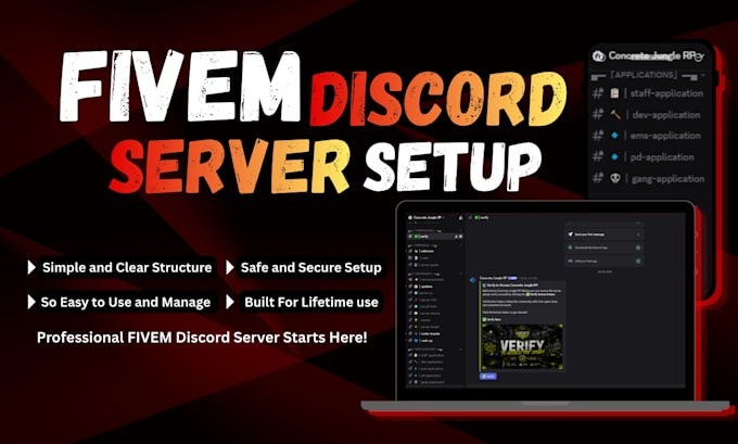 setup a professional fivem discord server for your gta rp community