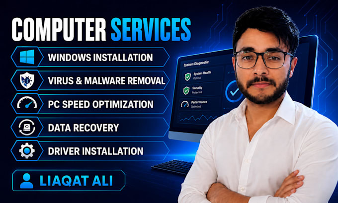 provide remote IT support, windows troubleshooting and computer repair