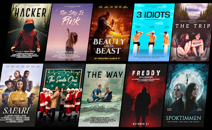 create a professional movie poster design, film poster