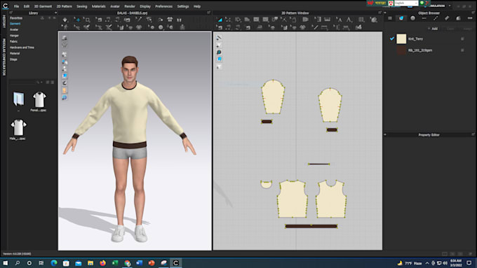 make pattern and apparel sewing clo 3d