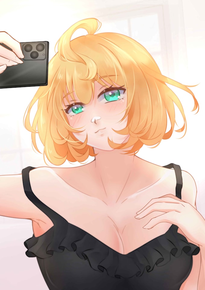 draw illustration sfw or nsfw in anime style