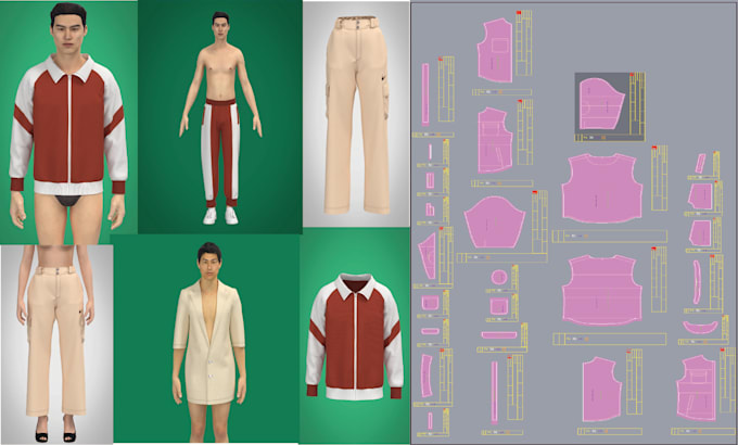 Make 2d and 3d design and clothing digital pattern making by ...