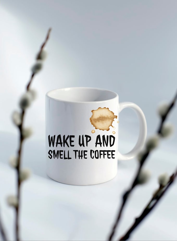 Create custom coffee mugs by Minimalist08 Fiverr
