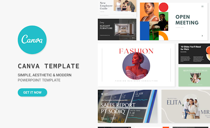 design simple modern powerpoint presentation