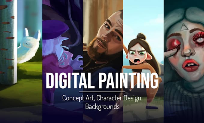 paint ilustrated scenes or characters in my style
