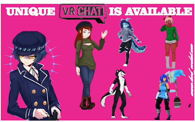 create a unique mega quality or edit your  vrchat avatar