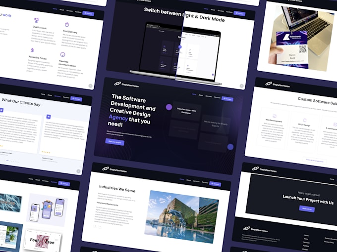 Develop a custom website in html css js for your business by ...
