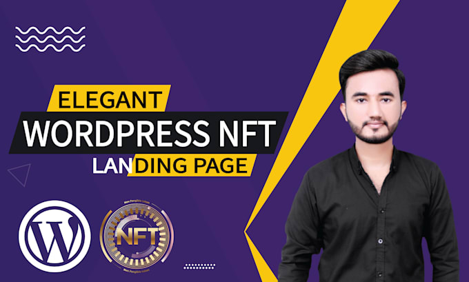 develop elegant elementor nft landing page