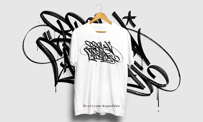 create graffiti tag your name for your merchandise