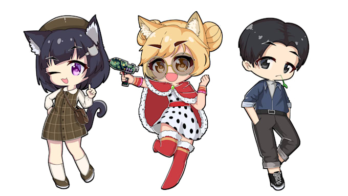 draw cute anime chibi character