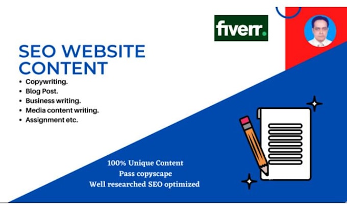 write SEO articles, blog posts, and website content