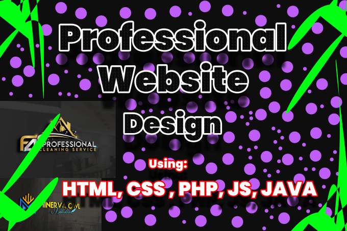 Design a professional website using html,css,php,js and java by ...