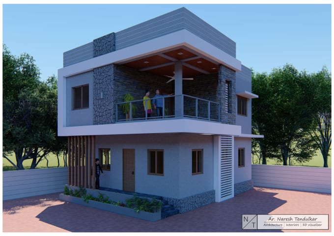 do 3d rendering and architectural walk through