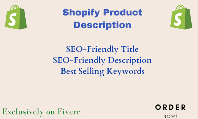 write SEO shopify product descriptions and titles