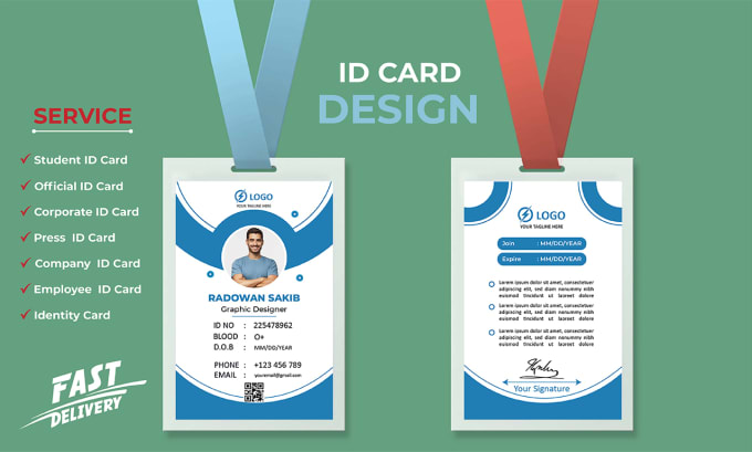 Design professional id card, school id card and identity card by ...