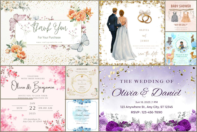 do any party, event, business invitation design