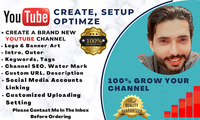 create and setup youtube channel