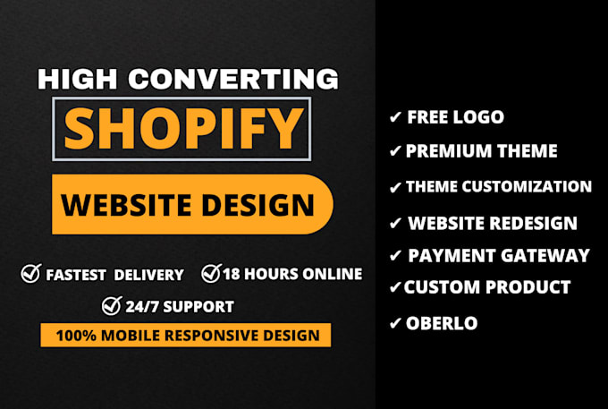 design or redesign your shopify store with expert dropshipping optimization