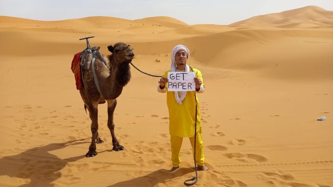 Wish a happy birthday happy birthday from sahara desert by Desertman_2