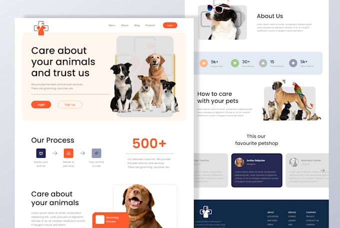 Design clean web ui, landing page, website ui ux design by Asrass | Fiverr