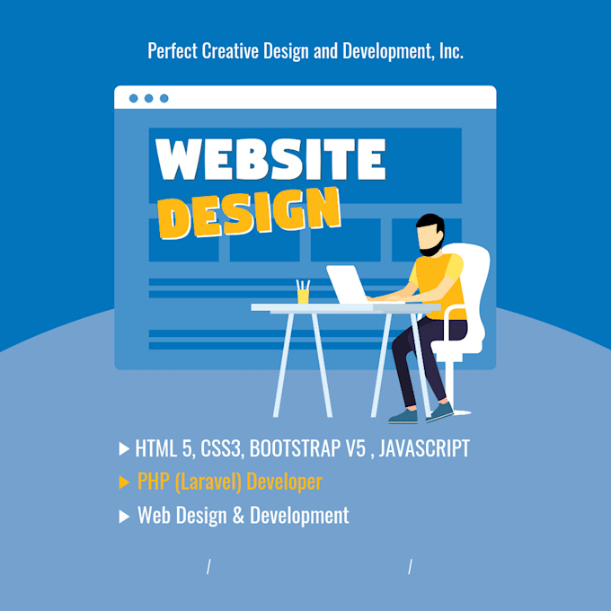 build a dynamic website with laravel and bootstrap