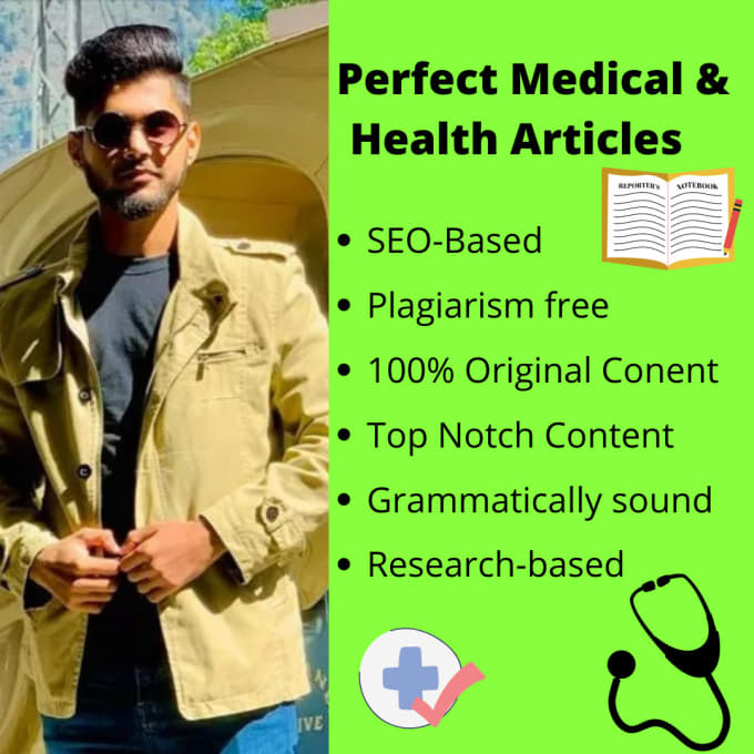 Write perfect medical and health articles by Moizasif099 Fiverr
