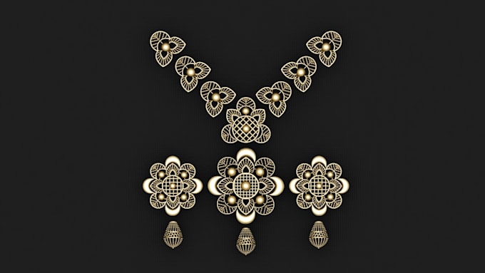 create 3d jewelry design for 3d printing