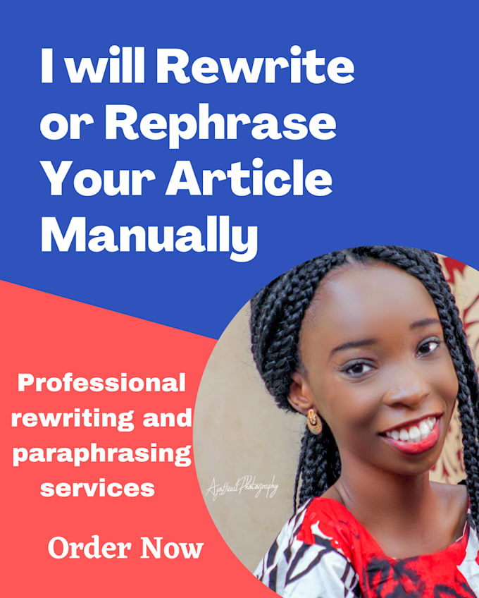 rewrite proofread or paraphrase your content