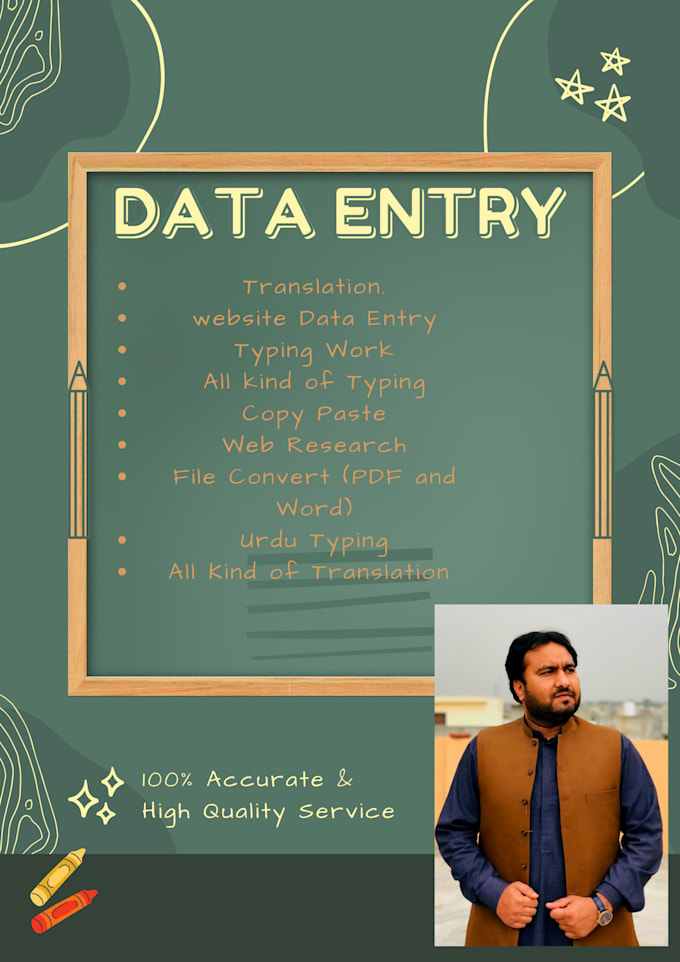 Data entry, data collection, typing work, copy paste by Nawabmajid | Fiverr