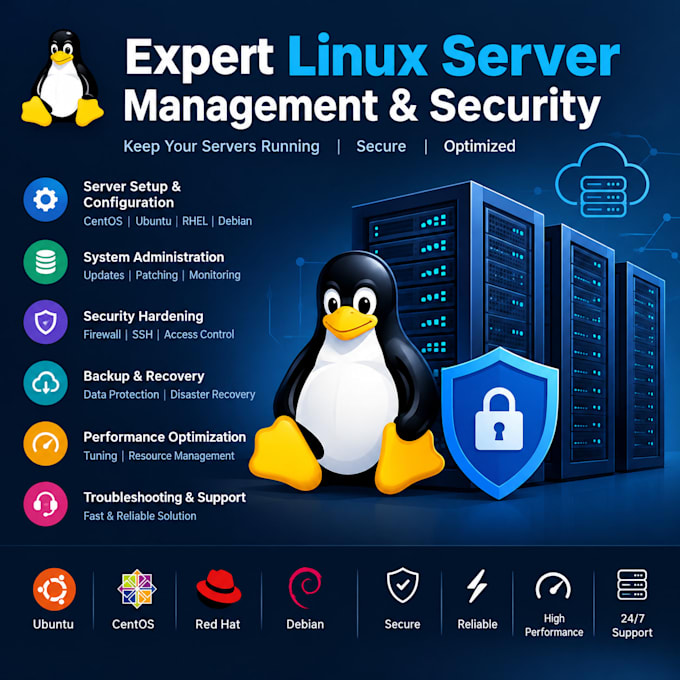 provide professional linux server administration and security