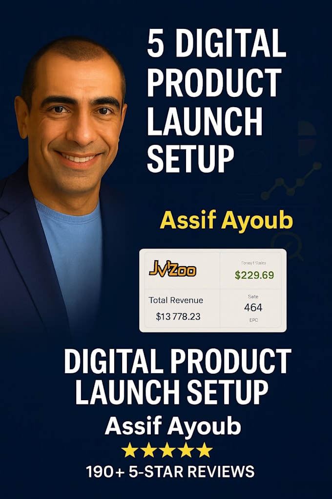 launch your 5 digital products as an expert on jvzoo, warriorplus and muncheye