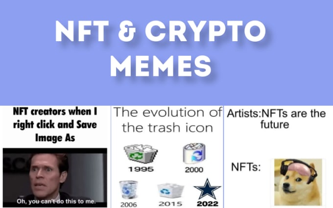 Make funny nft and crypto memes for your discord server marketing