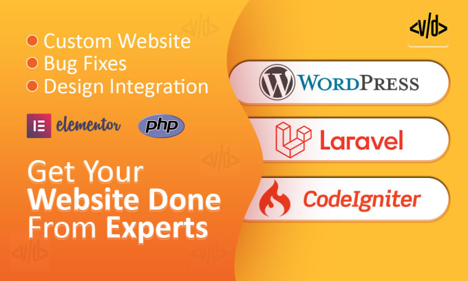 Develop or fix any php,codeigniter,laravel,wordpress website by ...