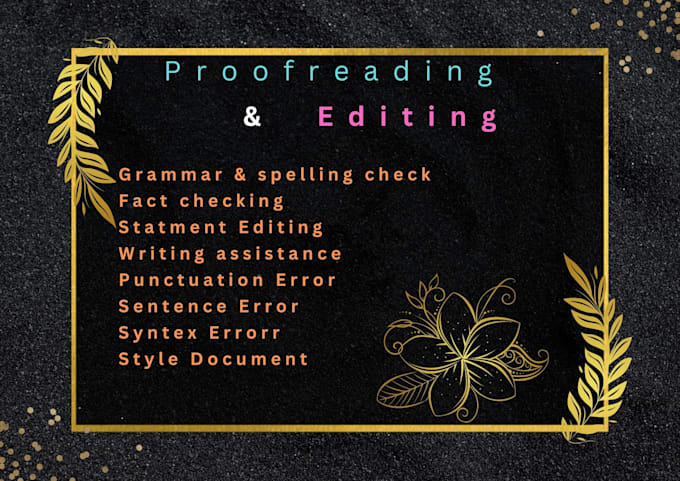 proofread, refine, and edit articles, stories, and novels