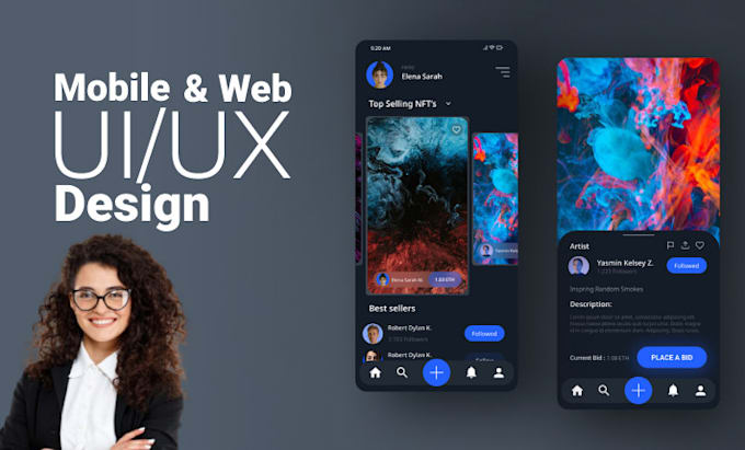 Do ui ux design, website, dashboard, mobile app ui ux design by ...