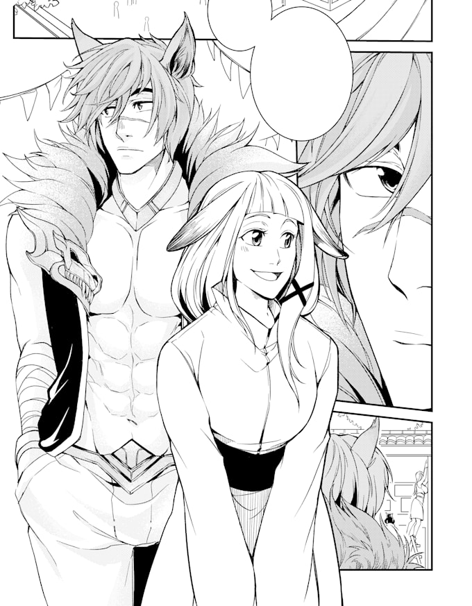 draw n s f w manga page for you