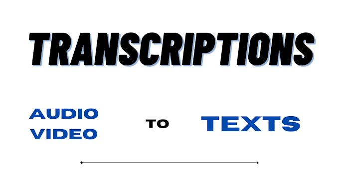 do audio or video transcriptions in texts