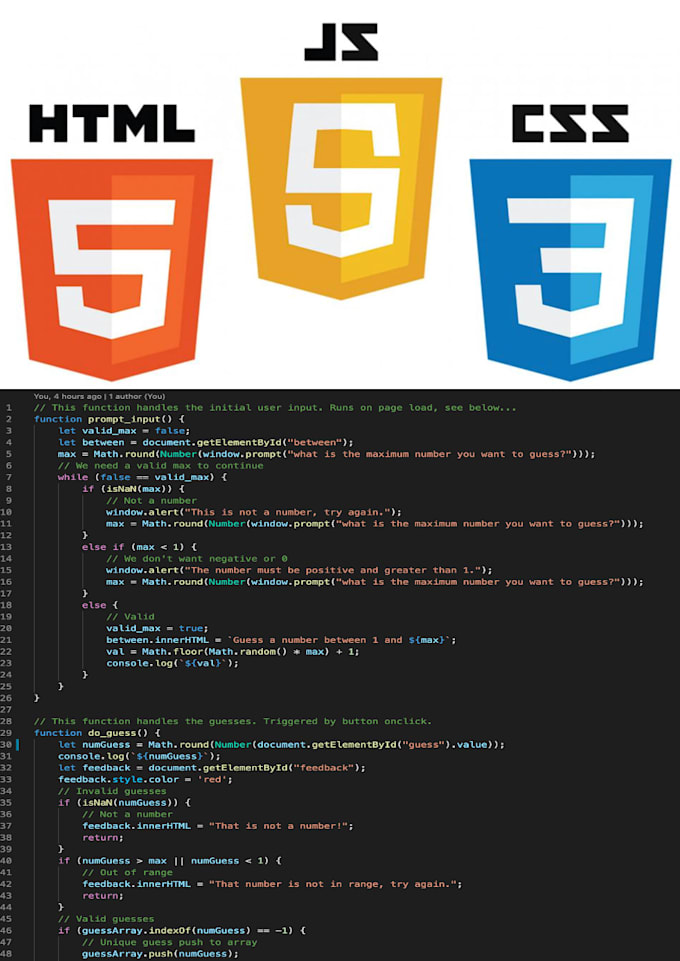 Create your website using html, css, and javascript by Fred_anders | Fiverr