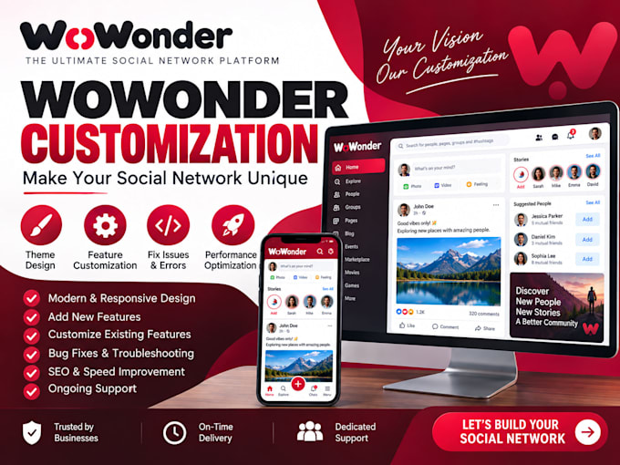 add custom or ai features in wowonder social script