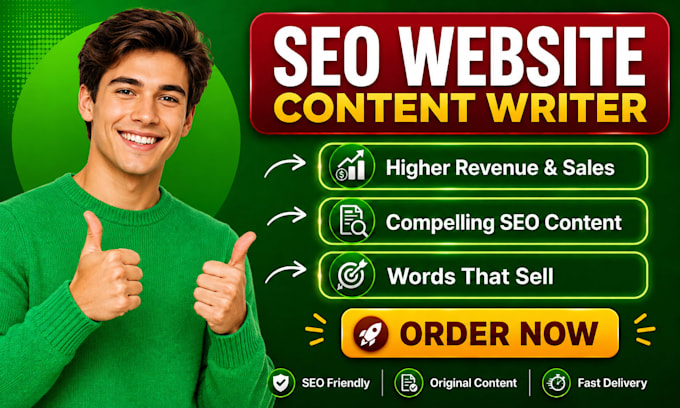 be your SEO website content writer, article and blog writer