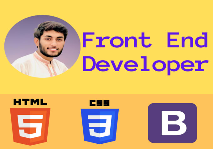 Design reponsive frontend website using html,css,bootstrap by ...