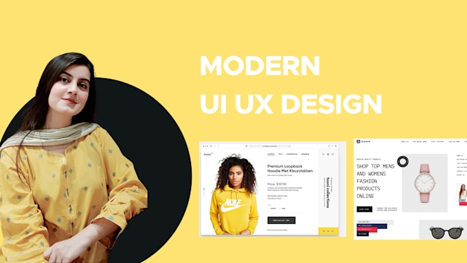 make a modern website UI UX design on figma