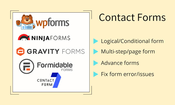 build advance and multistep wpforms ninja forms gravity forms formidable forms